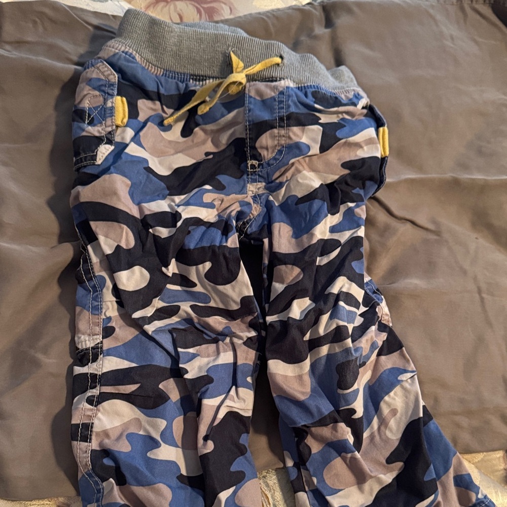 Mini Boden Blue Camouflage Kids Casual Bottoms